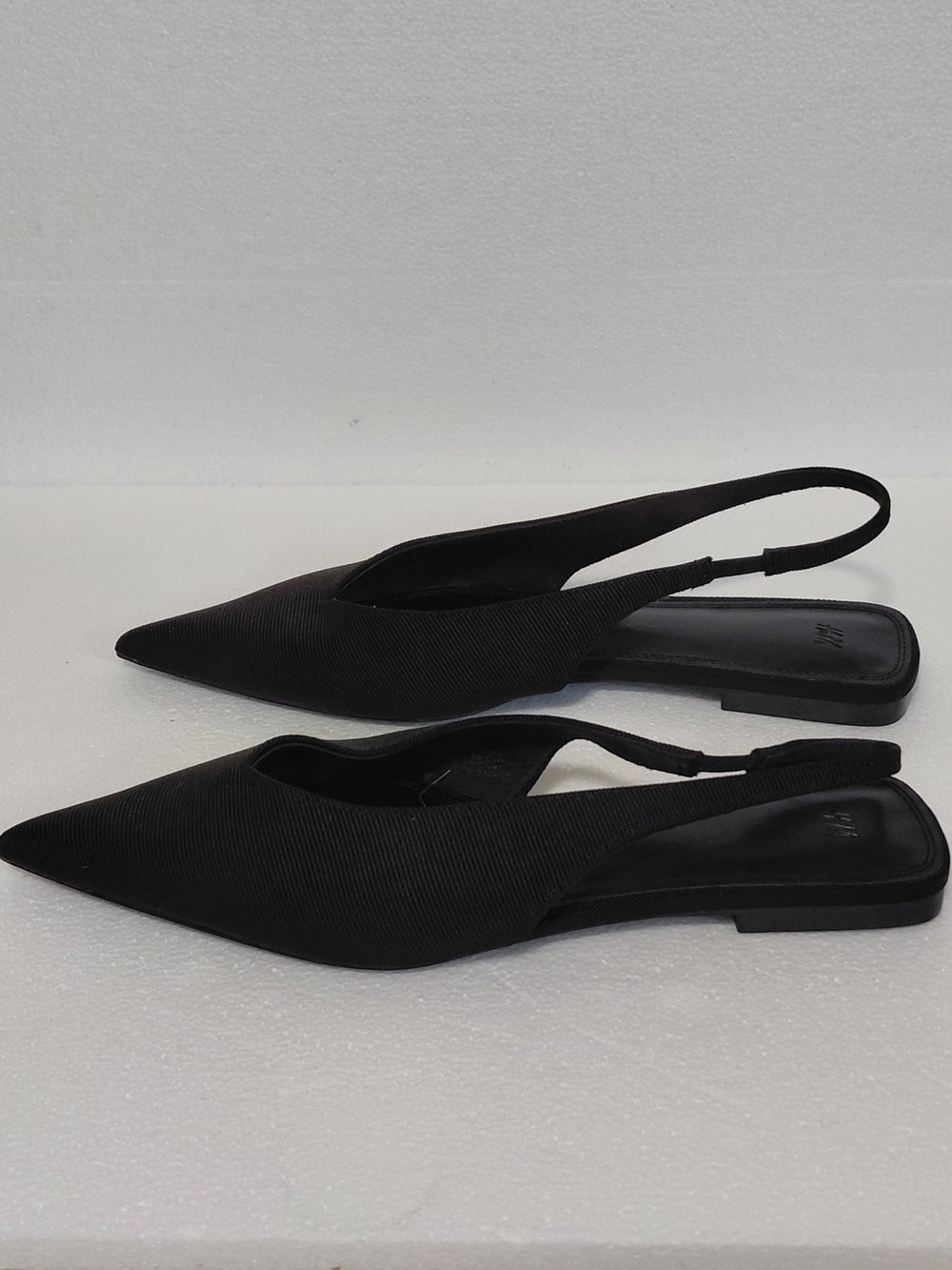 Black Pointed Slingback Flats - H&M